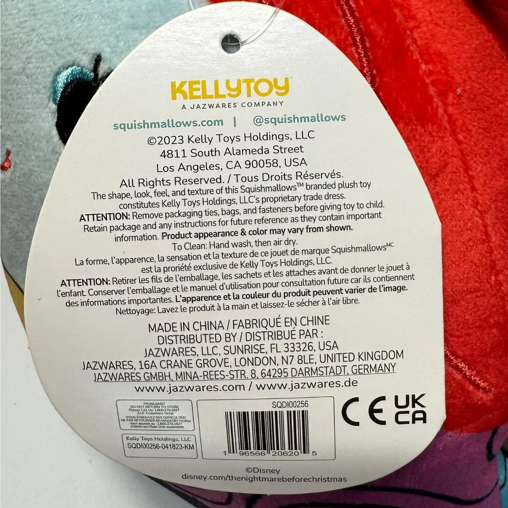 Squishmallows Sally Plush Disney NWT 8